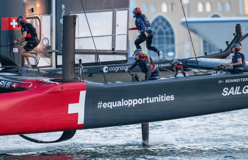 Dive into the inner workings of SailGP events with our collection of candid behind-the-scenes photos. From athletes gearing up for races to crew members fine-tuning the boats, these images offer a rare glimpse into the meticulous preparations and teamwork behind every exhilarating race.