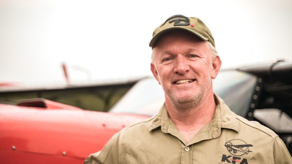 Donovan Bailey, one of 200 private pilots, volunteered at The Bateleurs.